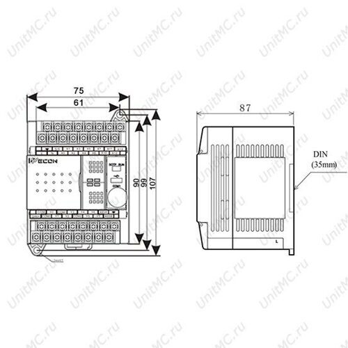 Контроллер LX3V-0806MR-D2